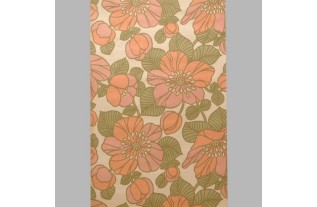 Retro Bloemenbehang – Shabby Pink, Terra Cotta Pink & Georgian Green
