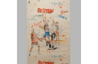 kinderkamer behang design streetball