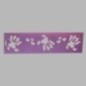 dansende beren sjabloon kleur paars 12.5 x 45 cm