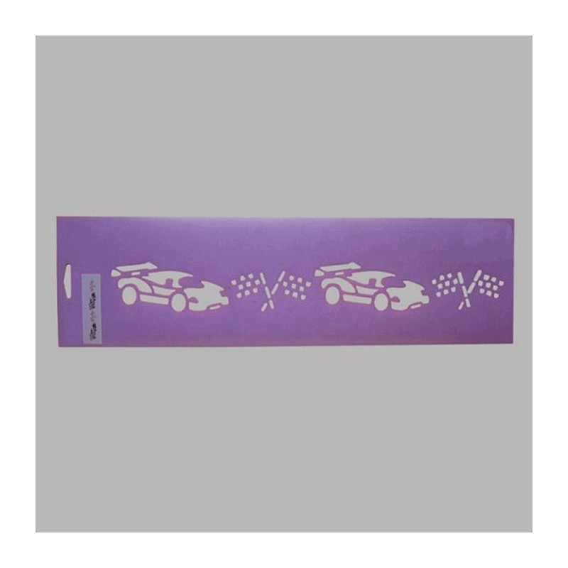 race auto's sjabloon kleur paars 12.5 x 45 cm