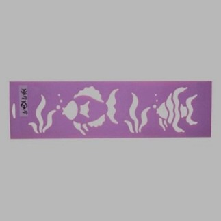 vissen sjabloon kleur paars 12.5 x 45 cm