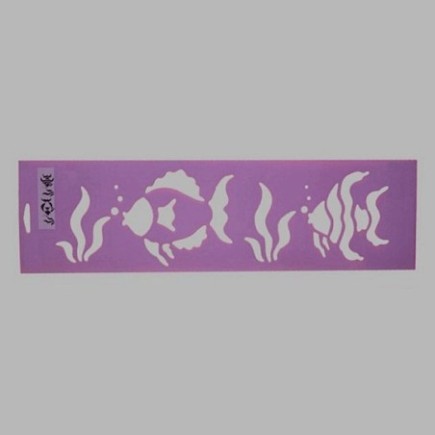vissen sjabloon kleur paars 12.5 x 45 cm
