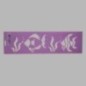 vissen sjabloon kleur paars 12.5 x 45 cm