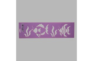vissen sjabloon kleur paars 12.5 x 45 cm