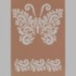 ornament vlinder sjabloon transparant 15 x 21 cm afwasbaar