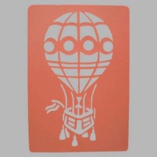 luchtballon sjabloon transparant 26 x 38 cm afwasbaar