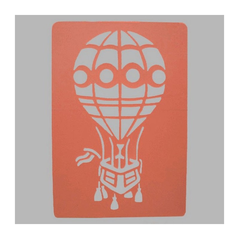luchtballon sjabloon transparant 26 x 38 cm afwasbaar