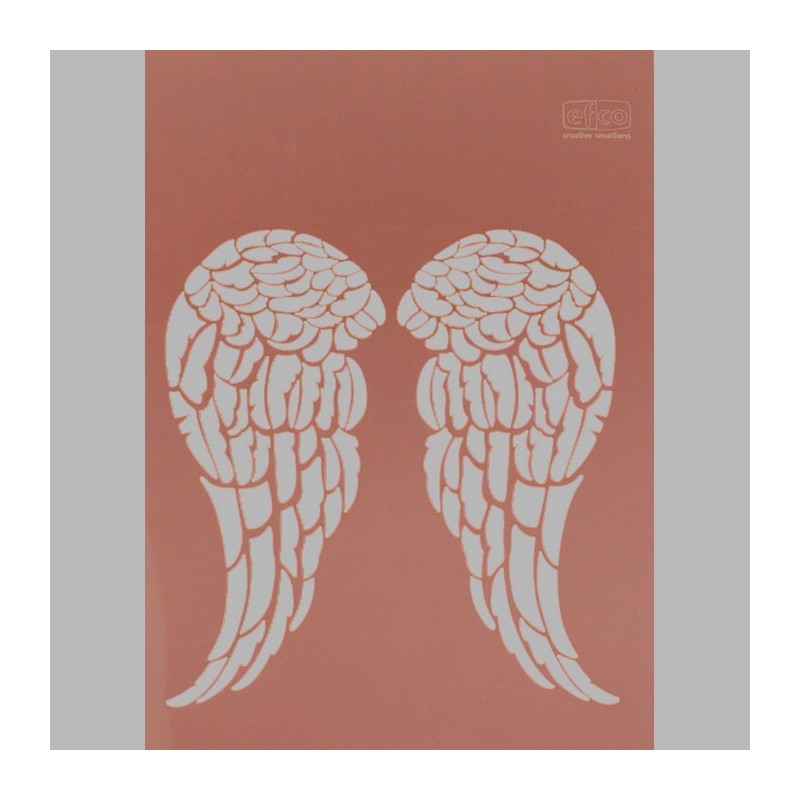 engelenvleugels sjabloon transparant 21 x 29,7 cm afwasbaar