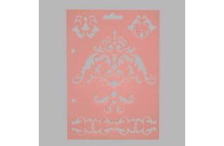 ornamenten sjabloon transparant 15 x 21 cm afwasbaar