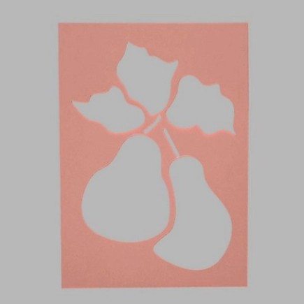 peren sjabloon transparant 15 x 21 cm afwasbaar