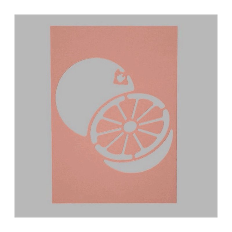 appelsien sjabloon transparant 15 x 21 cm afwasbaar