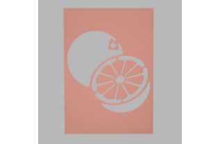 appelsien sjabloon transparant 15 x 21 cm afwasbaar