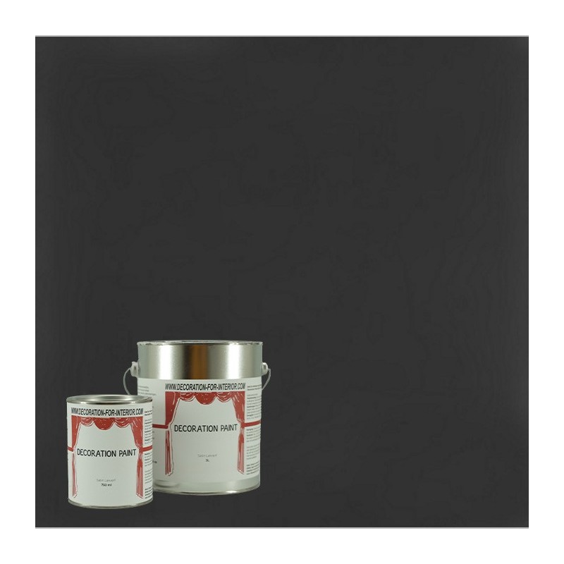Satin lakverf CORNWALL BLACK DECORATION PAINT